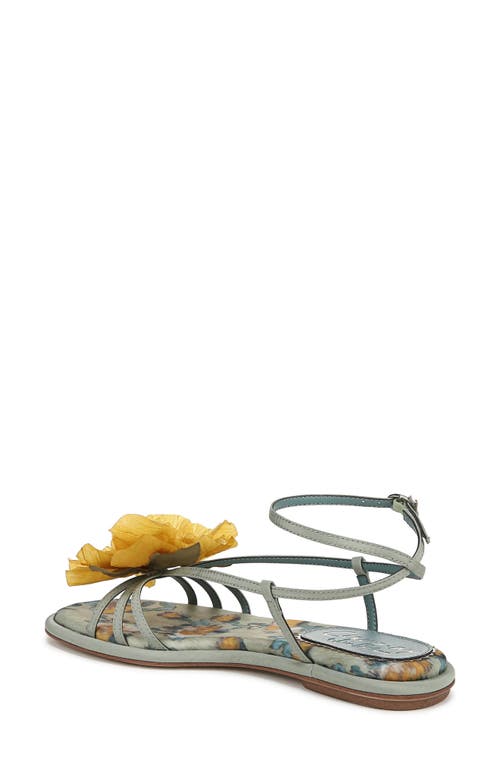 Circus Ny By Sam Edelman Olana Flower Strappy Flat Sandals In Cool Mint Multi