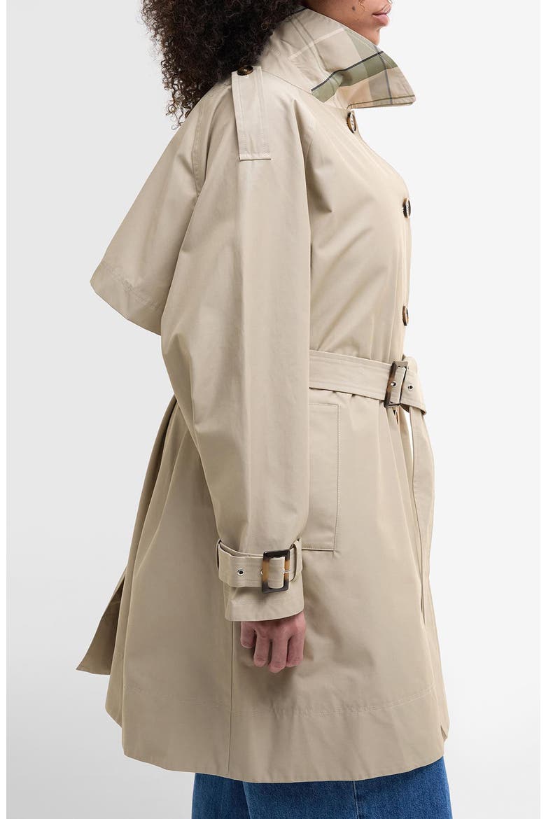 Maia Showerproof Cotton Blend Trench Coat, Alternate, color, SAND