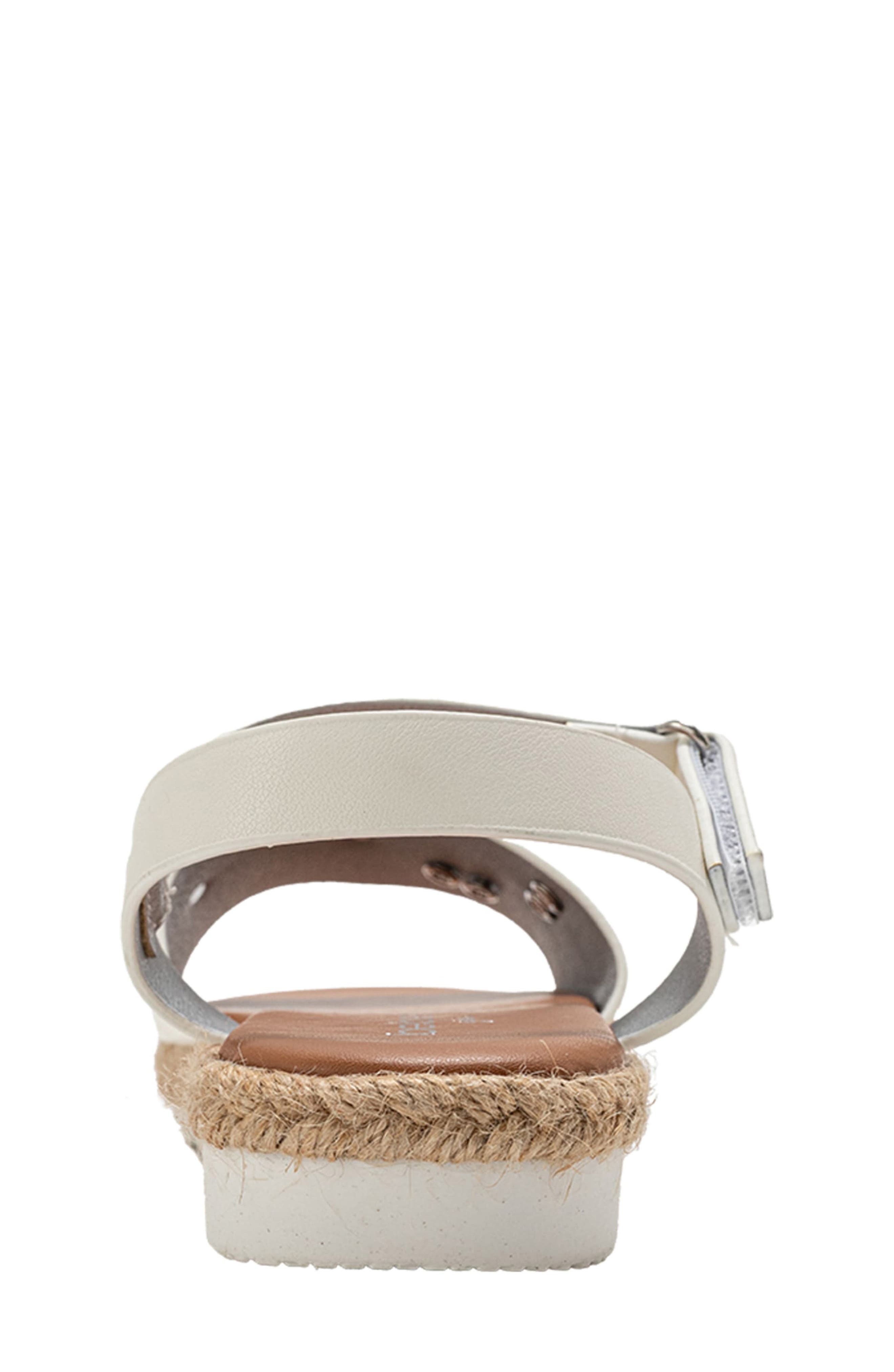 bebe Fleur Sandal, Alternate, color, White