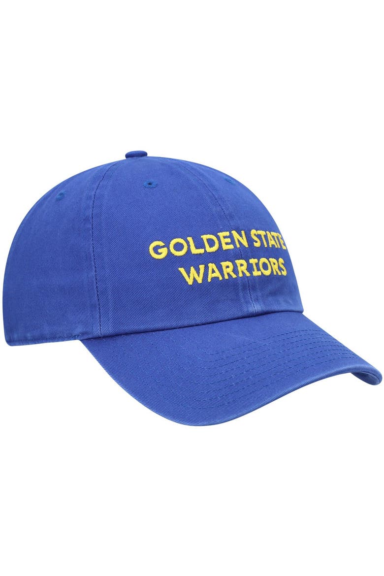 Men's '47 Royal Golden State Warriors Clean Up Wordmark Adjustable Hat, Alternate, color, Royal