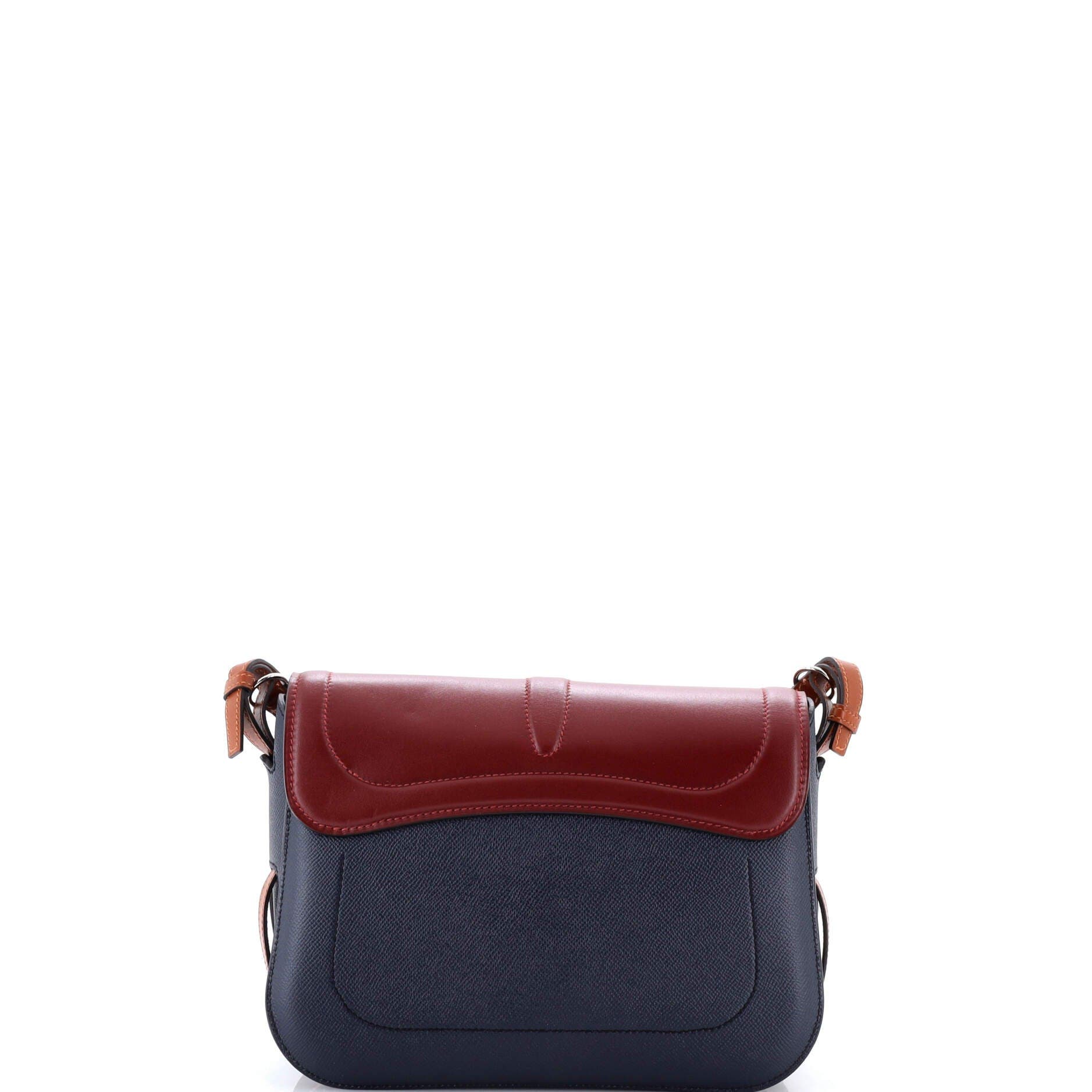 Harnais Shoulder Bag Epsom and Tadelakt, Alternate, color, Blue