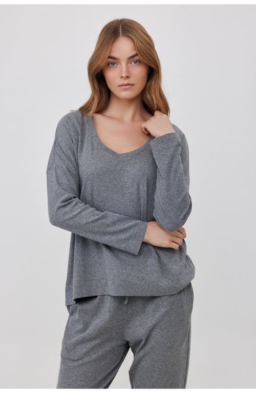 Gottex Beach Life Sandy Days Loungewear Top In Gray