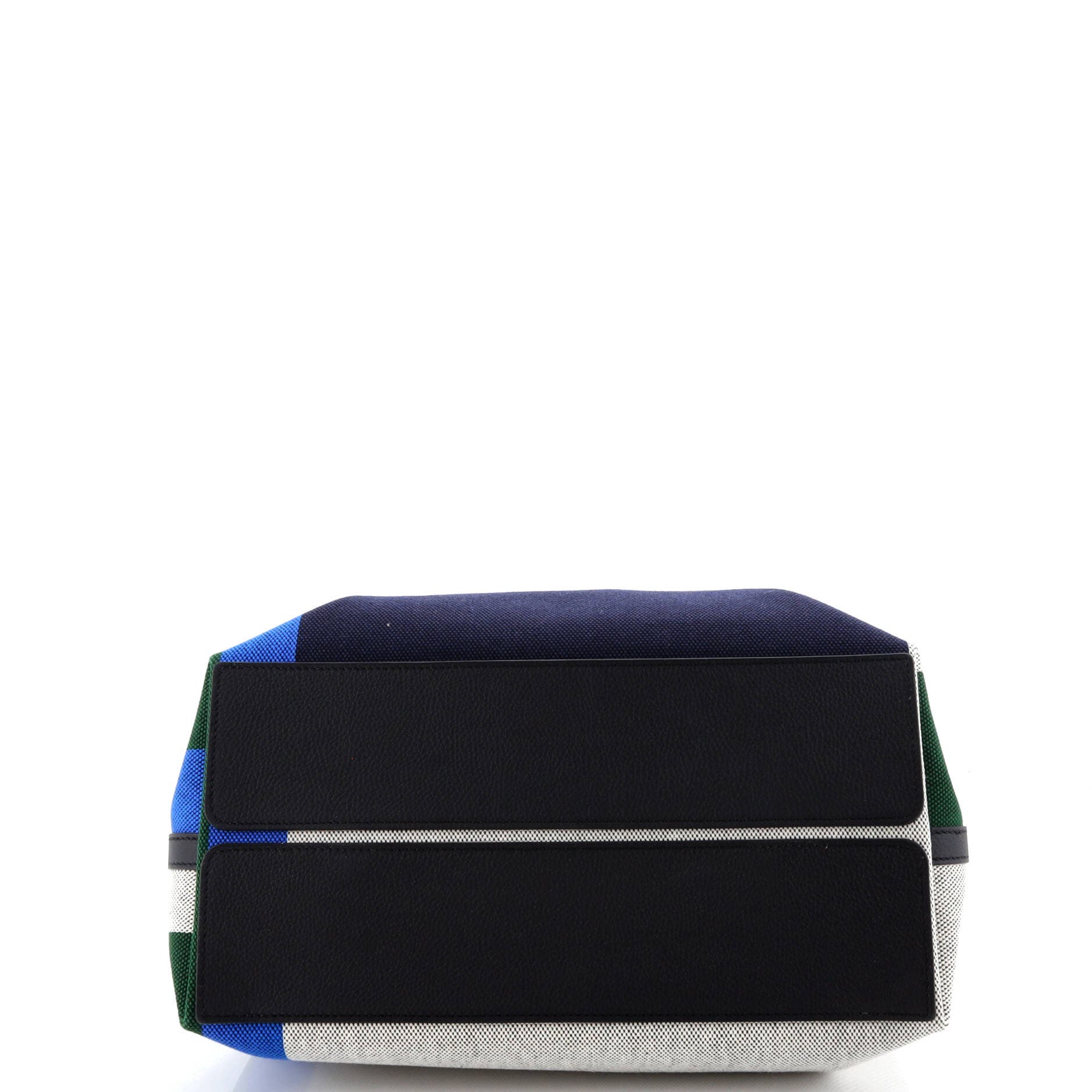 Pre-Owned Hermes R.M.S 12H Bag Pacific Printed Toile and Leather, Alternate, color, Noir