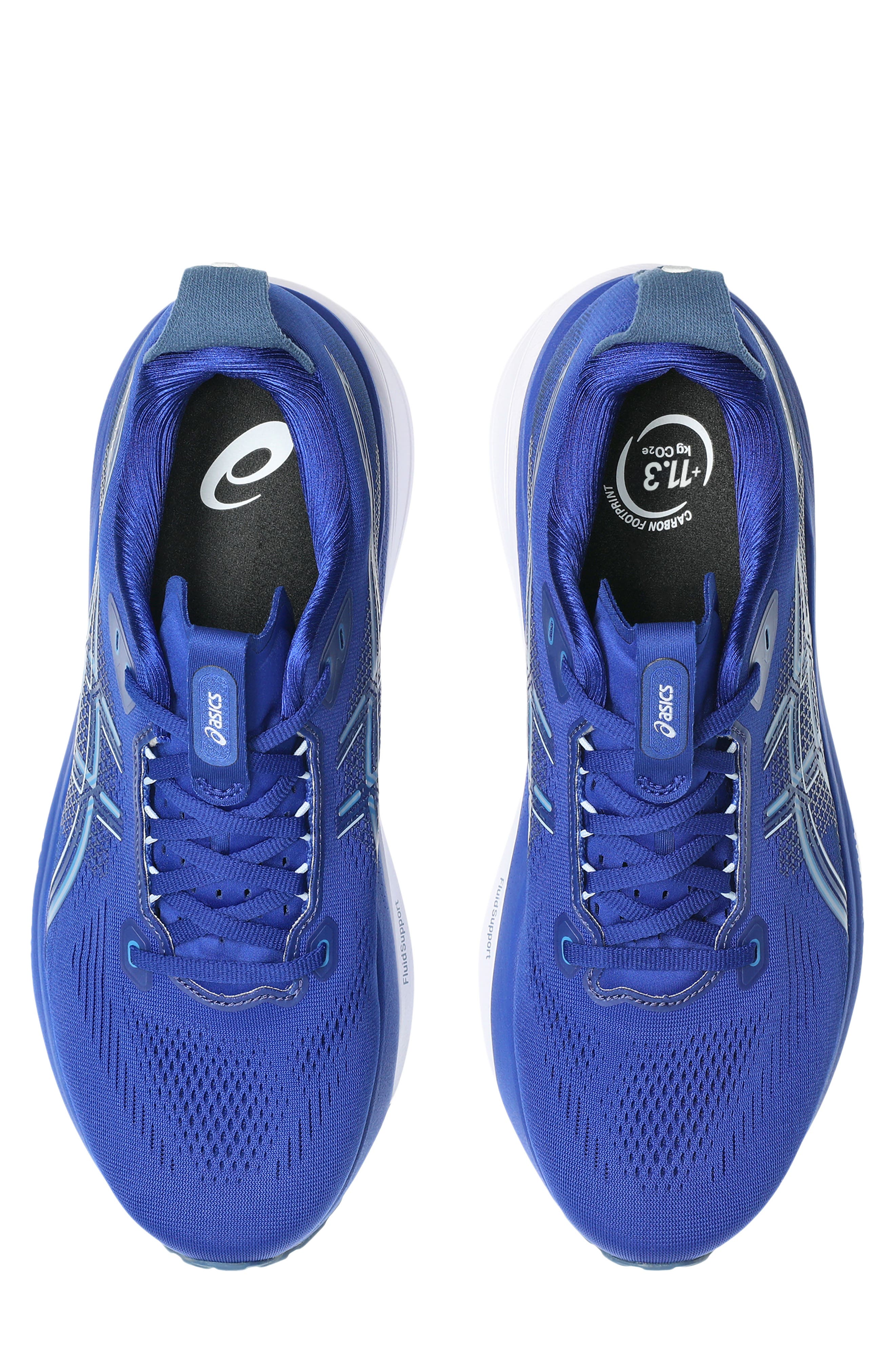 GEL-KAYANO® 33 Running Shoe, Alternate, color, PRUSSIAN BLUE/ WHITE