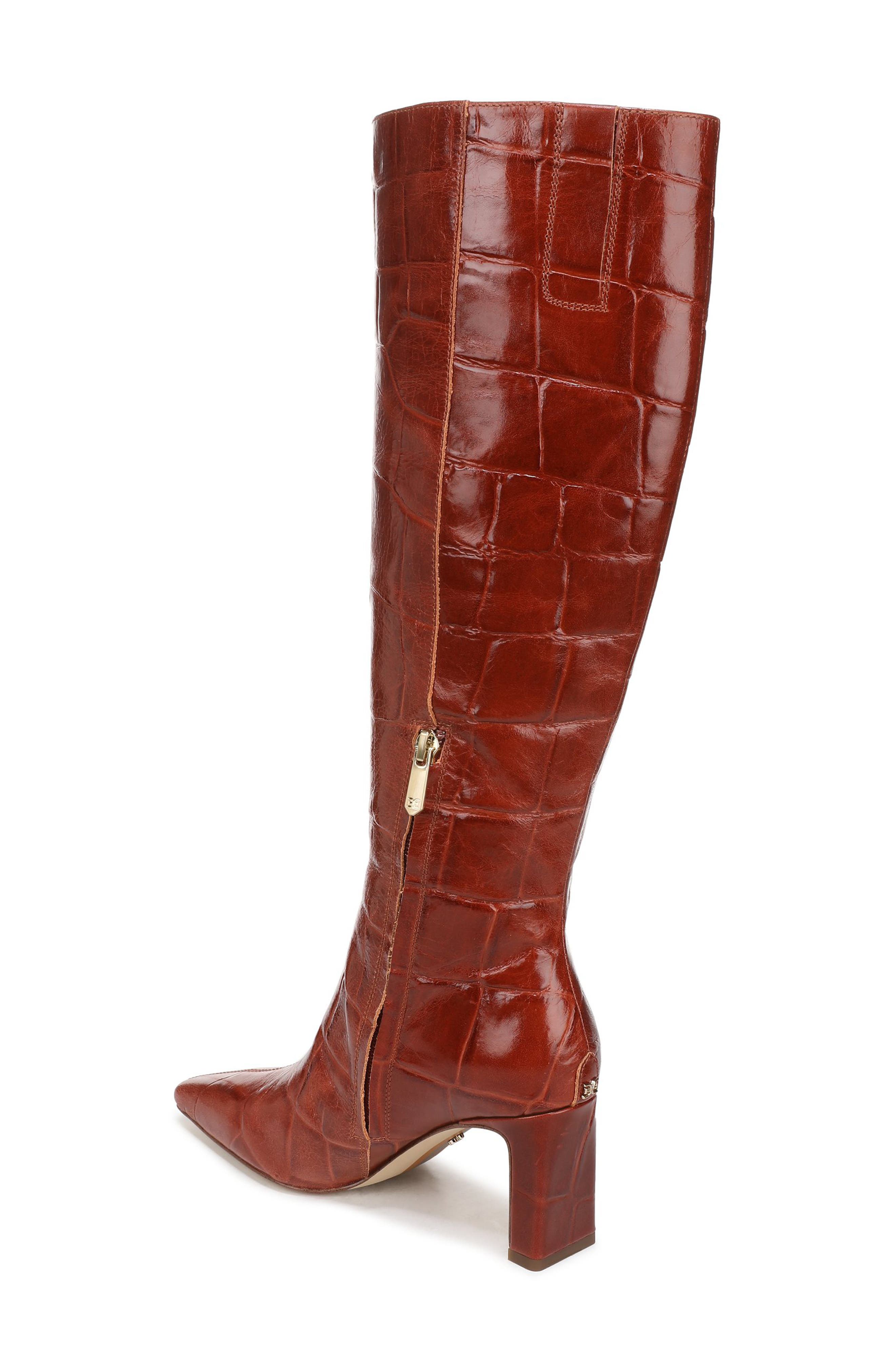 Sam Edelman Sylvia Knee High Boot, Alternate, color, New Cognac