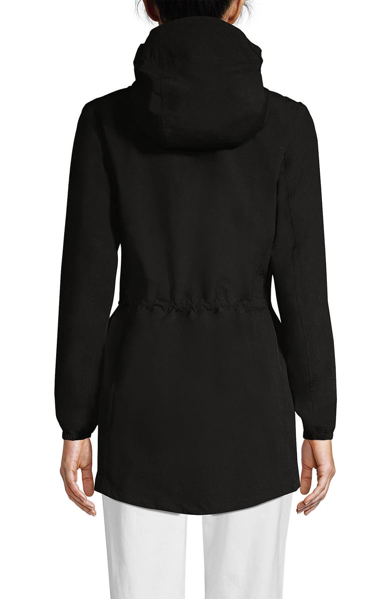 Lands' End Squall Packable Waterproof Raincoat, Alternate, color, Black