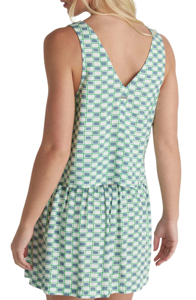 Hurley Venice Print Sleeveless Button-Front Top, Alternate, color, Windward Blue