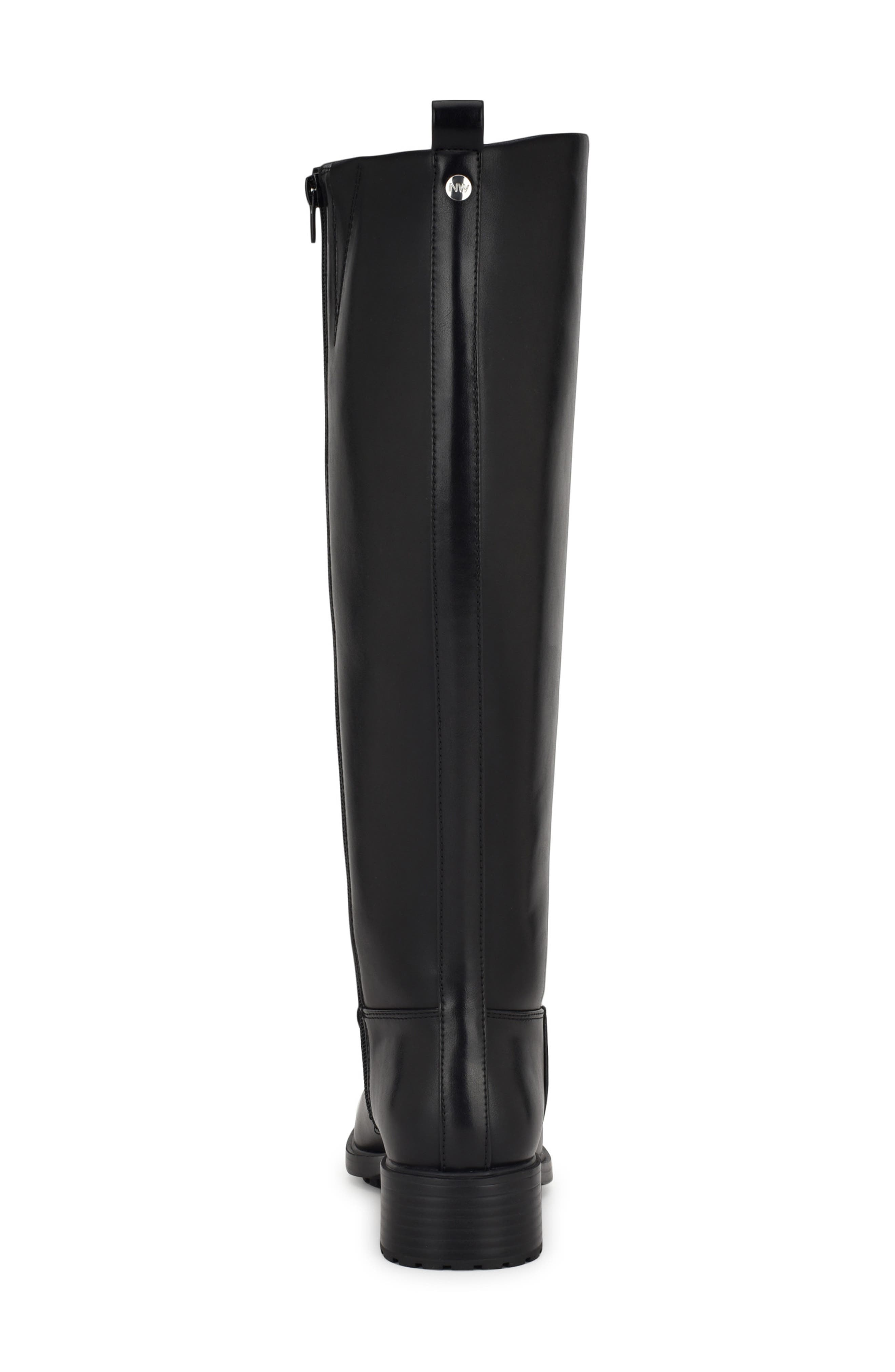 Nine West Blondy Square Toe Knee High Boot, Alternate, color, Black 001