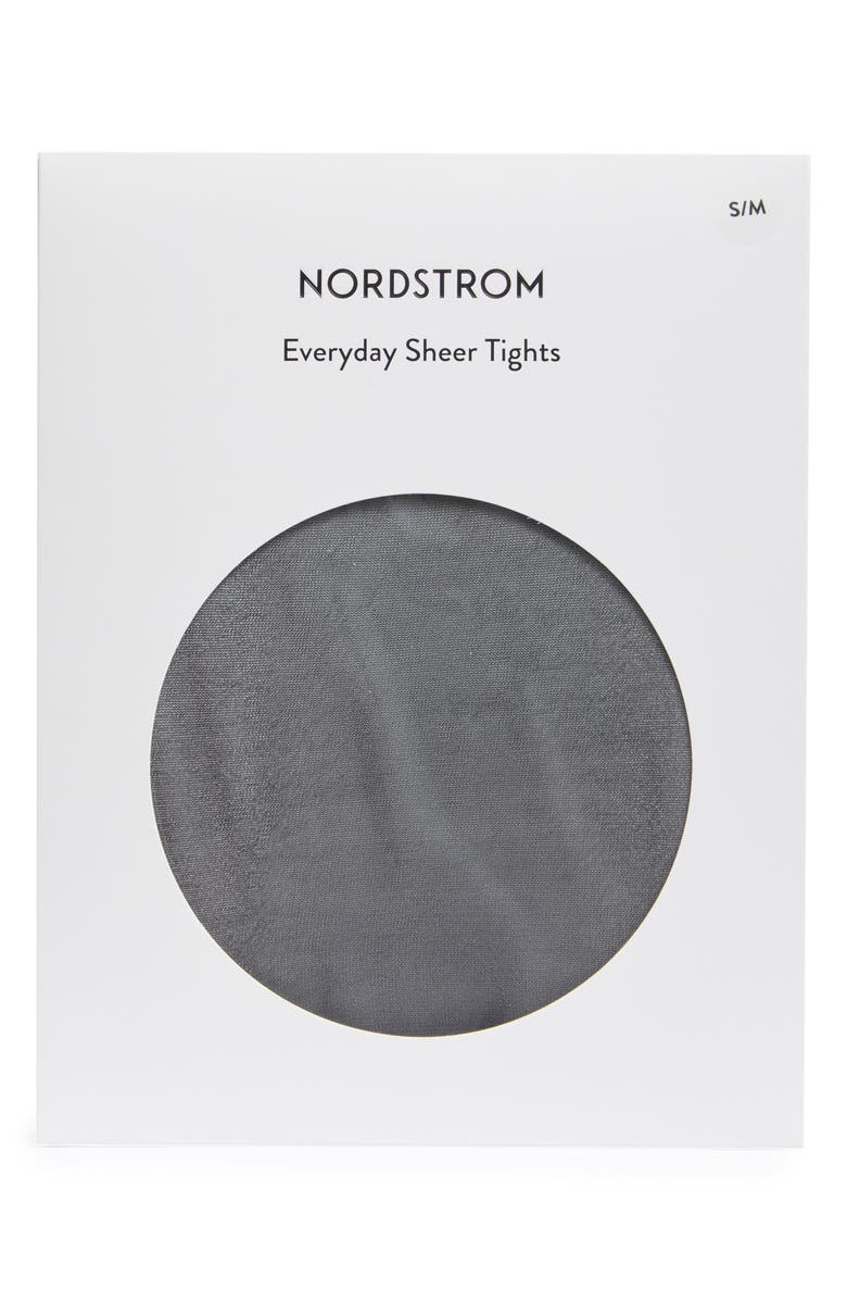 Nordstrom Everyday Sheer Tights, Alternate, color, Black