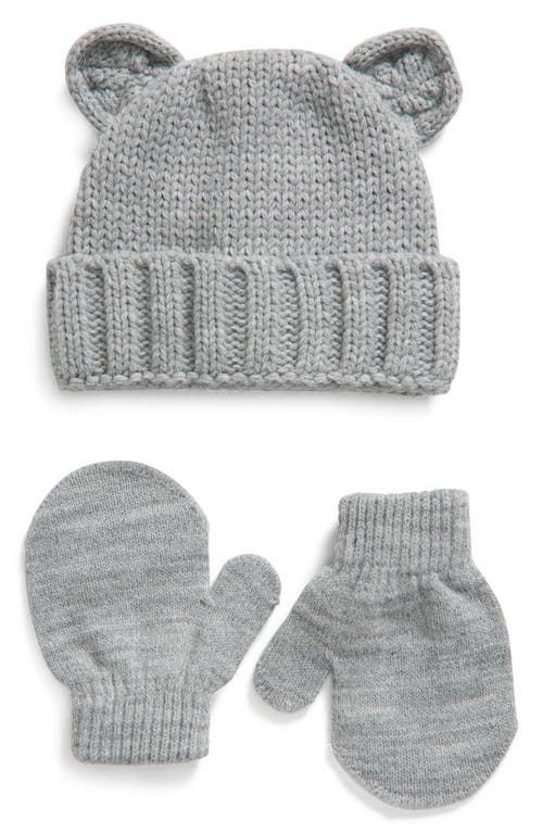 Capelli New York Beanie & Mittens Set in Grey 