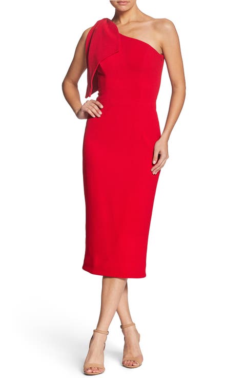 Tiffany One-Shoulder Midi Dress