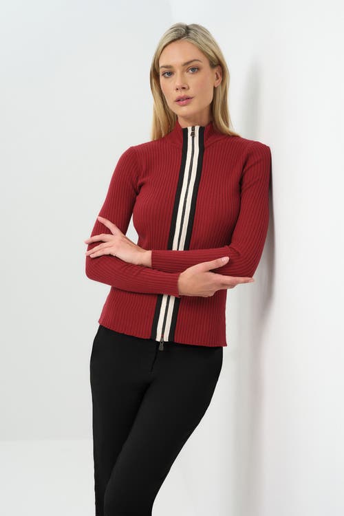 Anatomie Charlize Sweater Top In Red