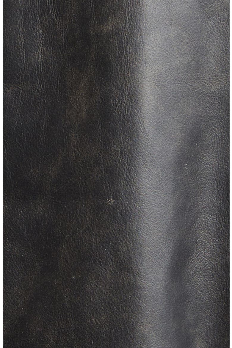 Weathered Leather Vest, Alternate, color, BLACK