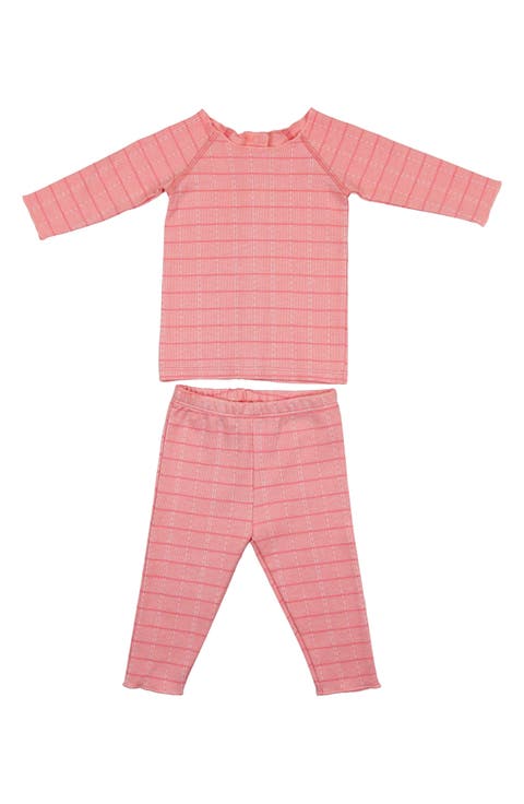 Kids' Raglan Sleeve Cotton Blend Top & Pants Set (Baby)