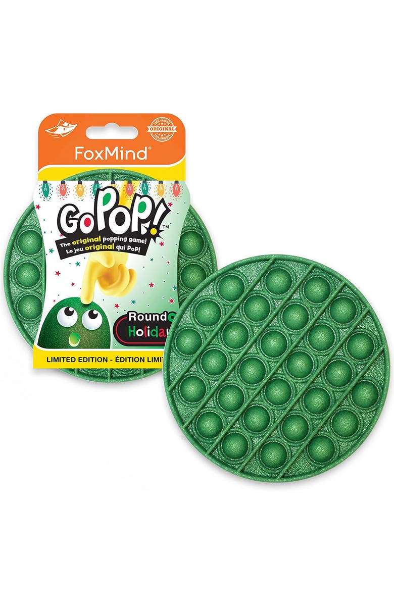 FoxMind Games Go Pop Roundo Holiday Limited Edition Green, Alternate, color, Green