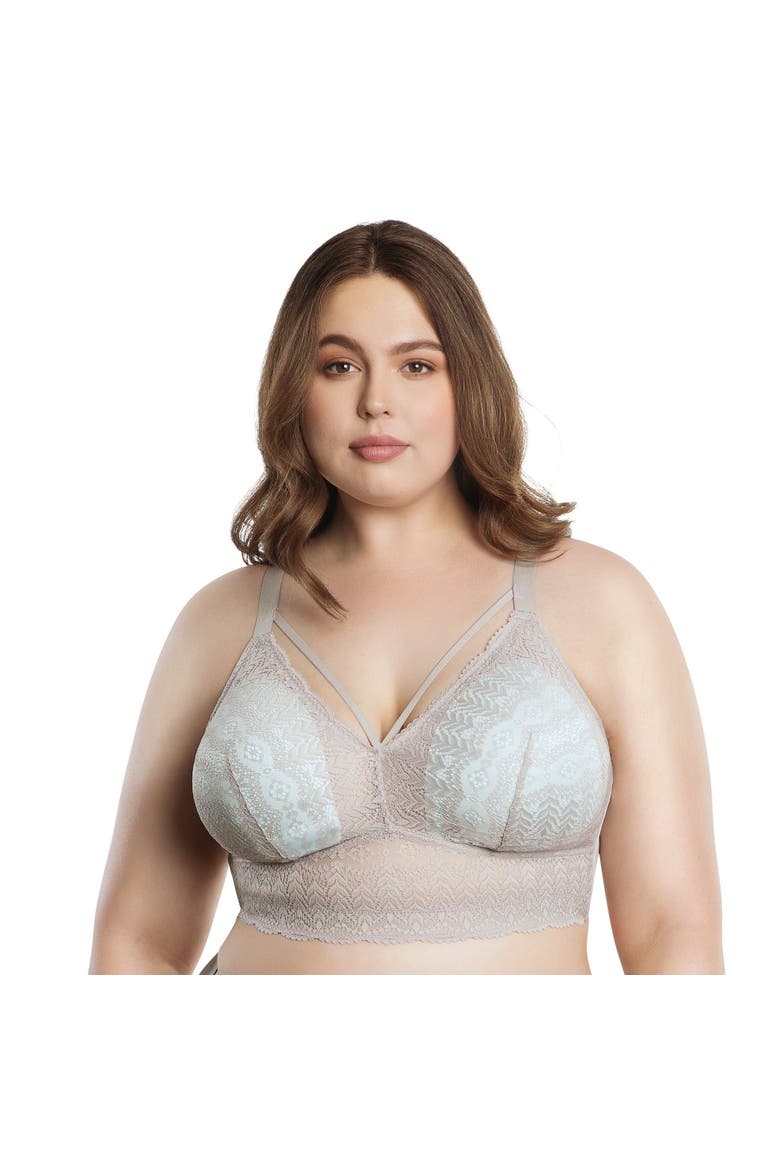 Mia Lace Wire-Free Lace Bralette, Alternate, color, Sandstone