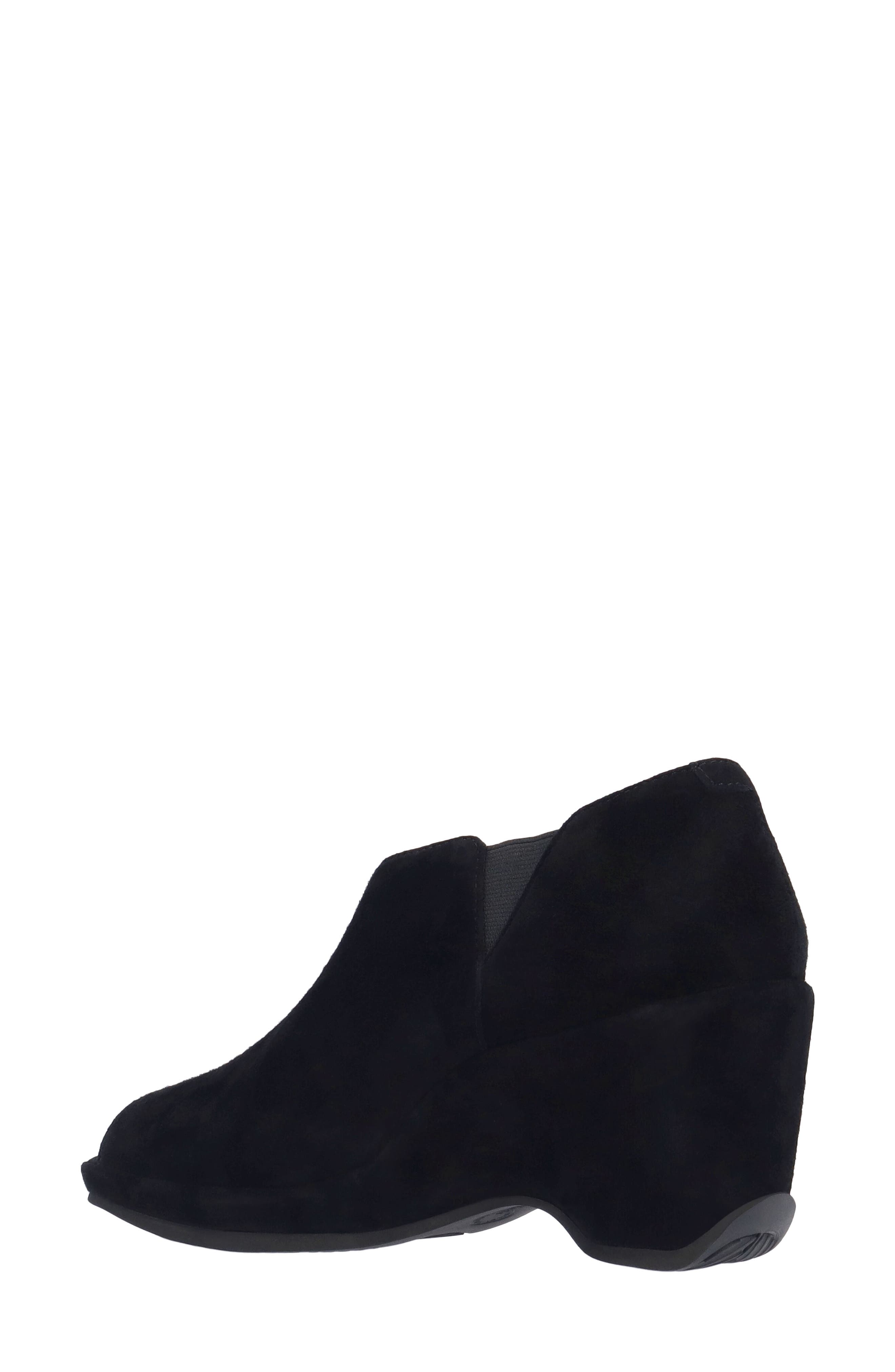 L'Amour des Pieds Oksana Peep Toe Bootie, Alternate, color, Black