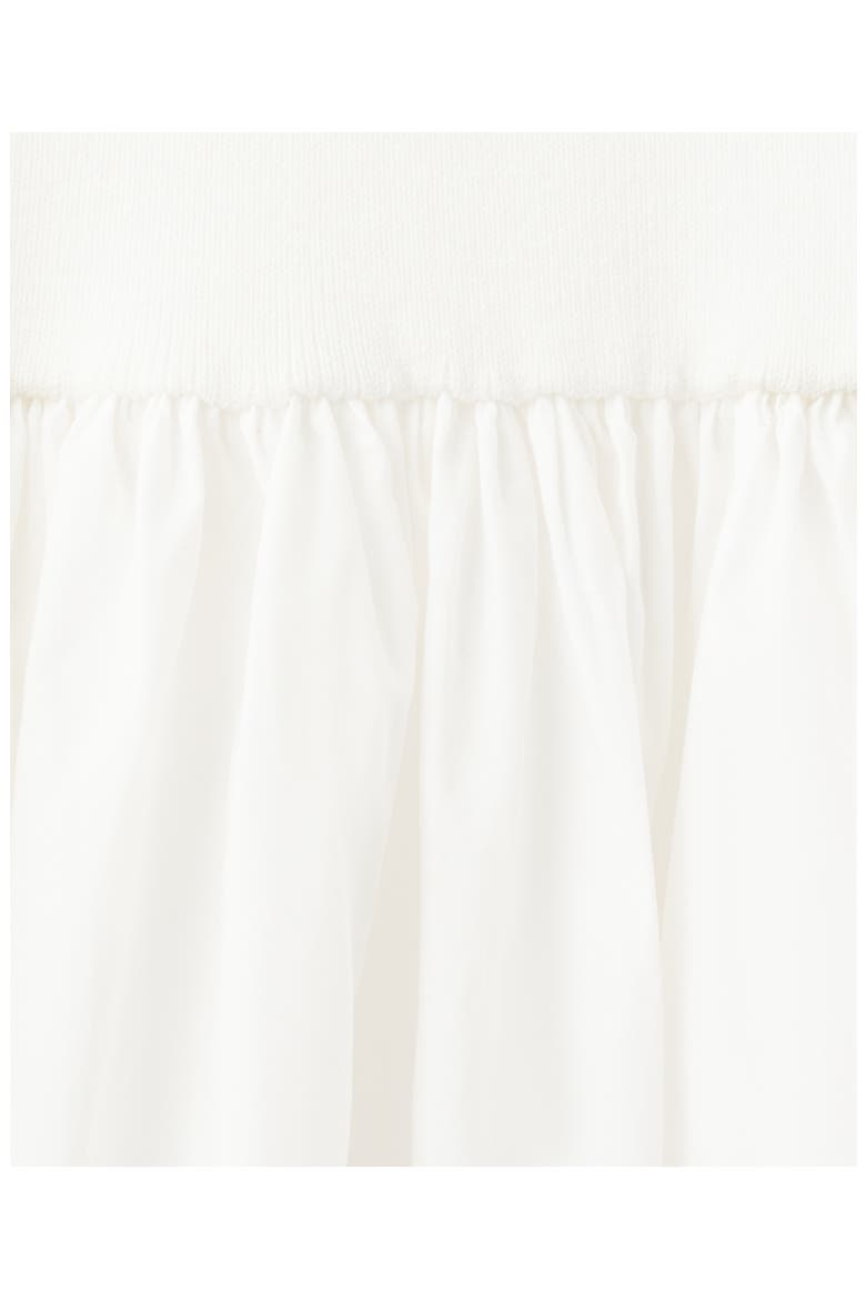 Flared Cotton Midi Dress, Alternate, color, WHITE