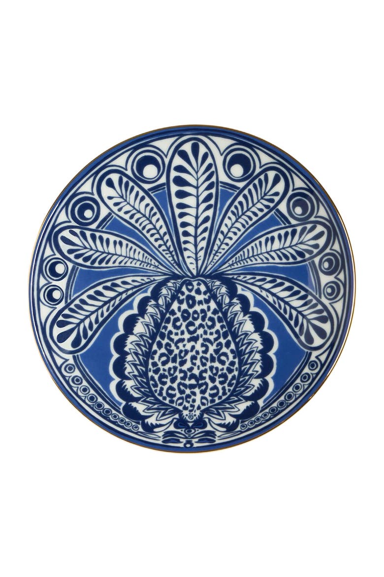Side Plate Big Pineapple Blue, Main, color, Big Pineapple Blue