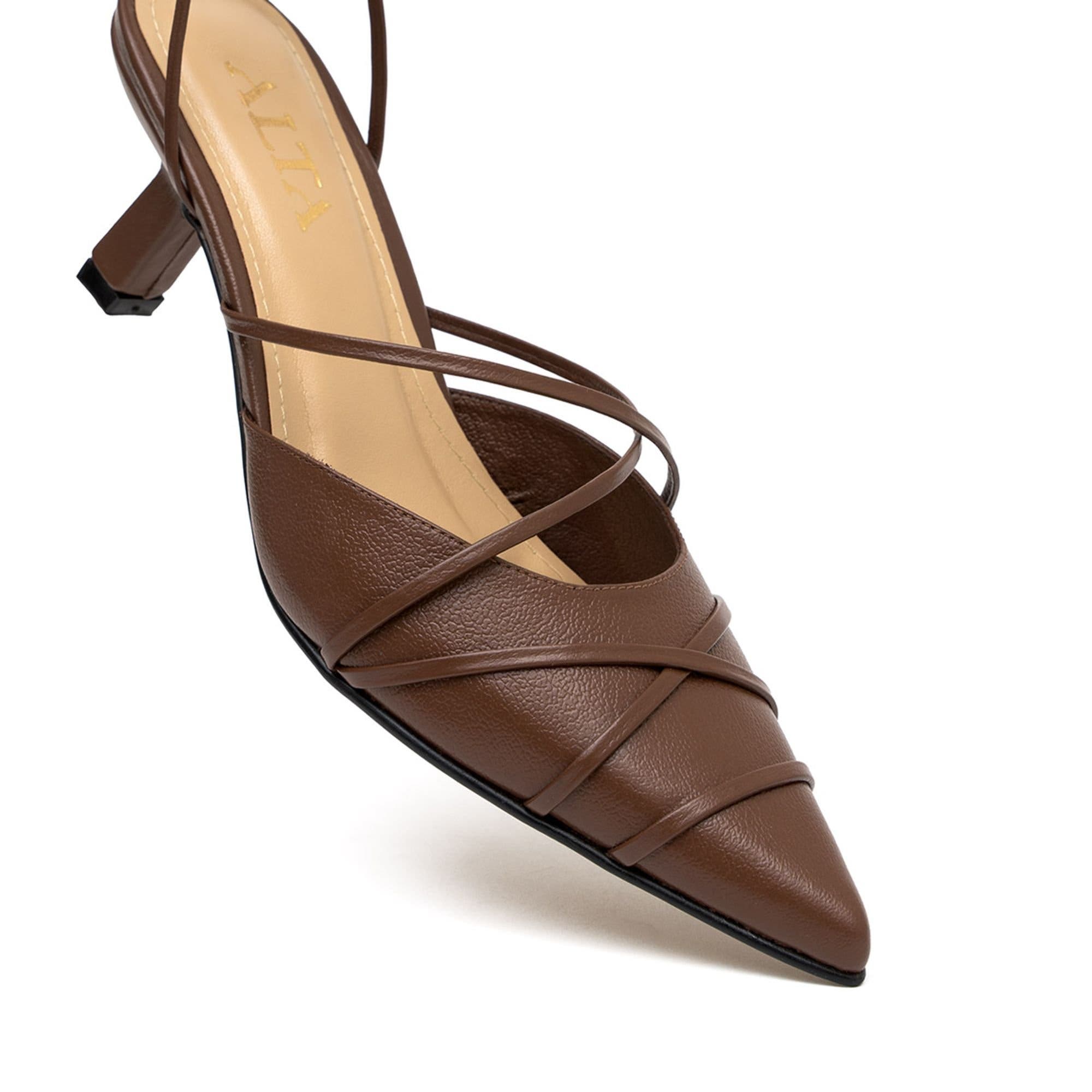 Martha Heels, Alternate, color, Cocoa