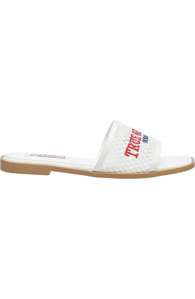 True Religion Brat Mesh Slip on Sandal, Alternate, color, White