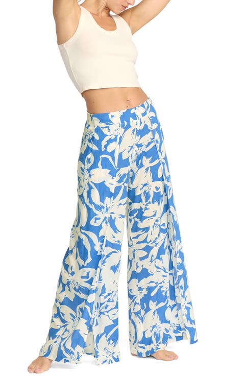 Split Spirit Floral Wide Leg Pants