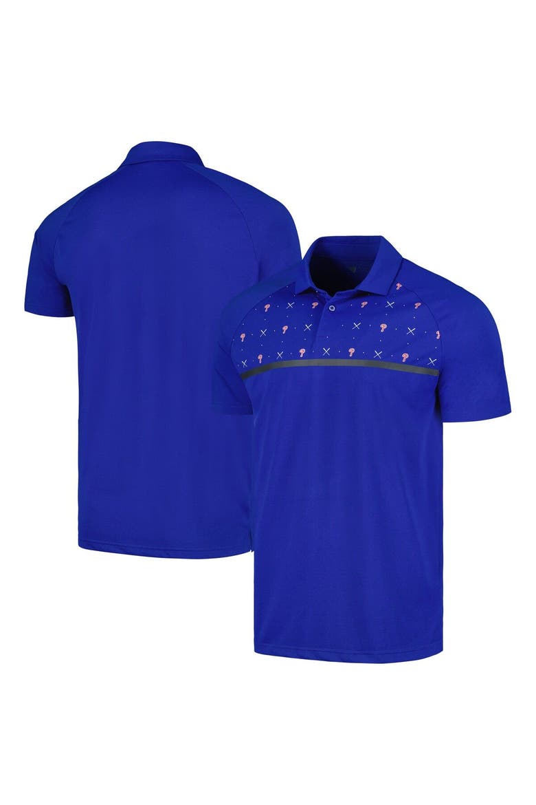Men's Levelwear Royal Philadelphia Phillies Sector Batter Up Raglan Polo, Main, color, Royal
