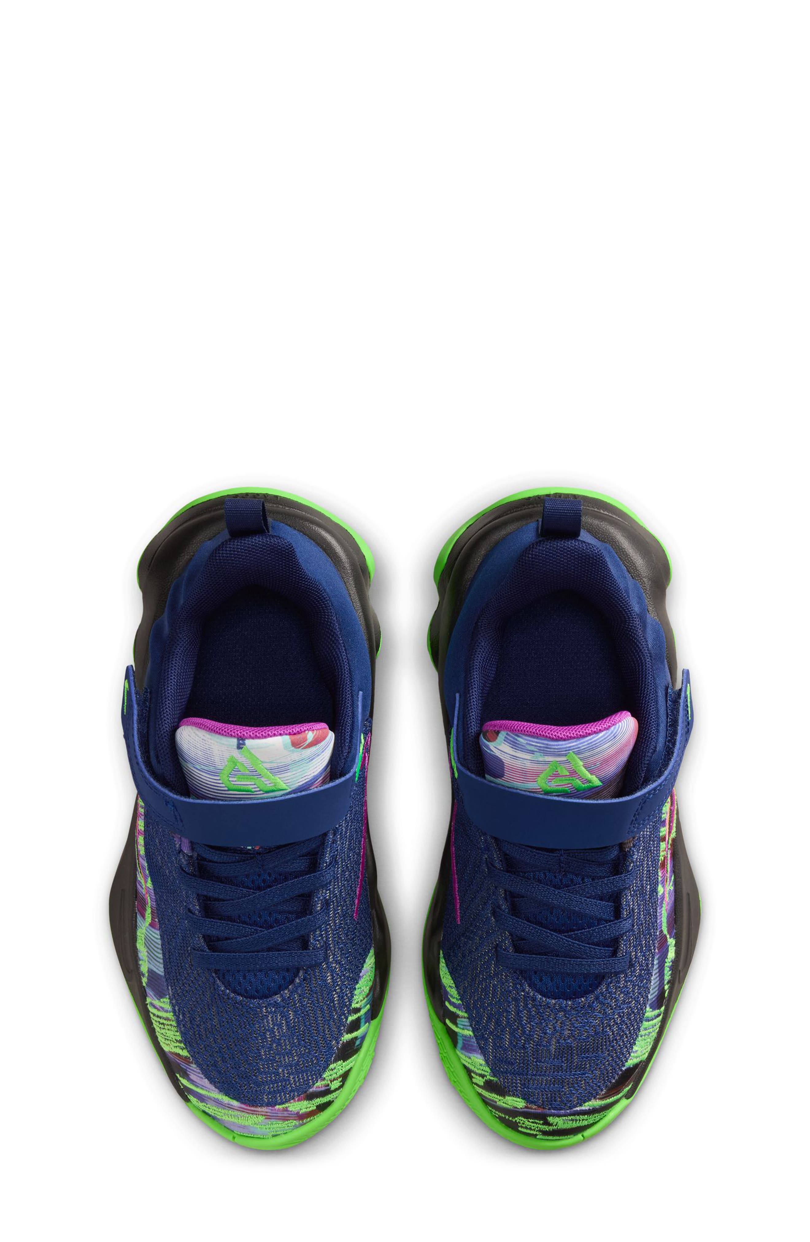 Nike Kids' Giannis Immortality 4 Basketball Shoe, Alternate, color, Blue Void/ Black/ Green Strike