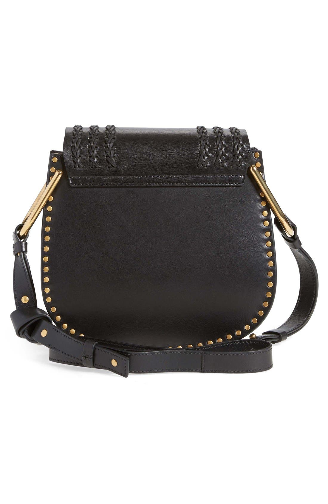 Chloé 'Small Hudson' Studded Calfskin Leather Crossbody Bag, Alternate, color, 