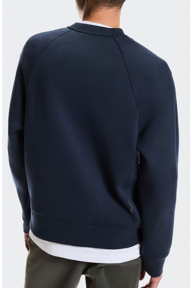 Focus Tech Crewneck Sweatshirt, Alternate, color, NAVY