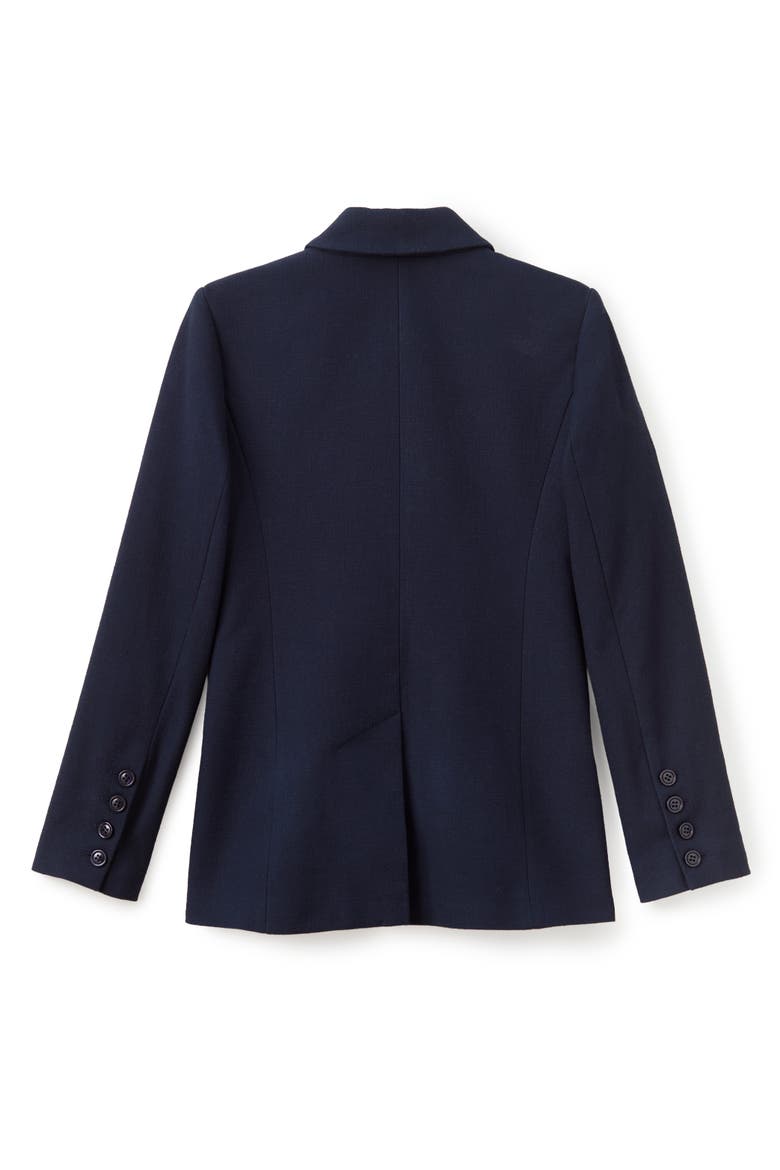 Willow Linen Blazer, Alternate, color, Midnight Blue