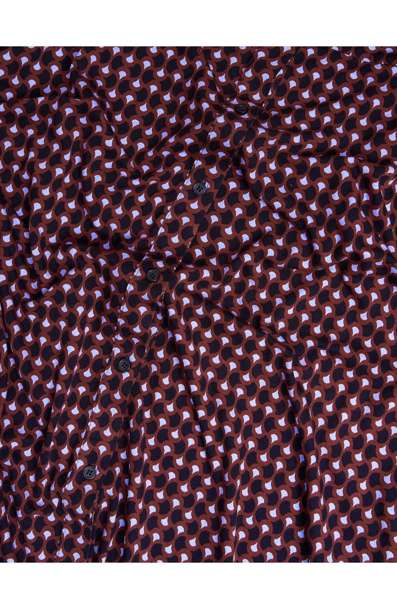 HOBBS LONDON Clarice Printed Midi Dress, Alternate, color, Navy Multi