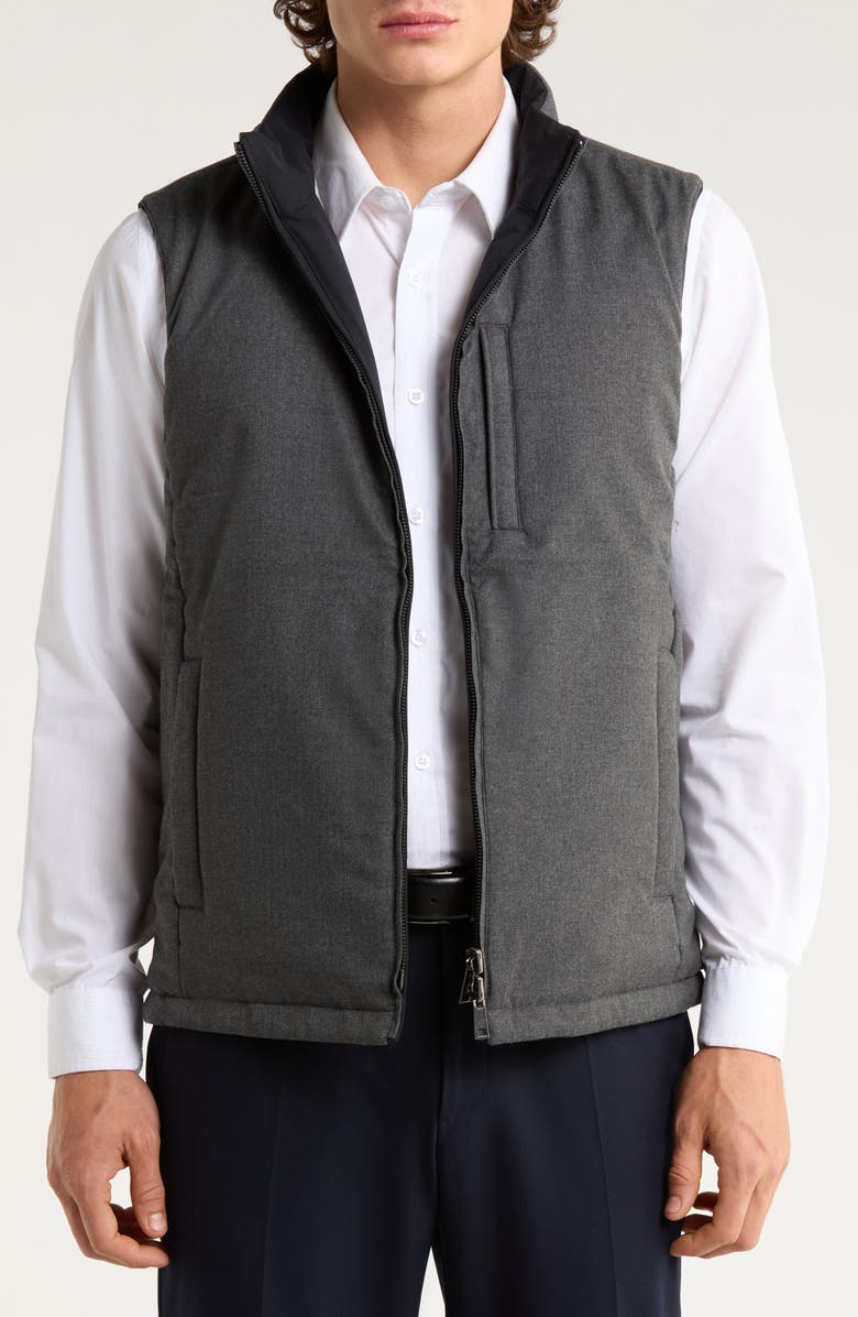 Nordstrom Travelers Reversible Vest, Alternate, color, Black Rock