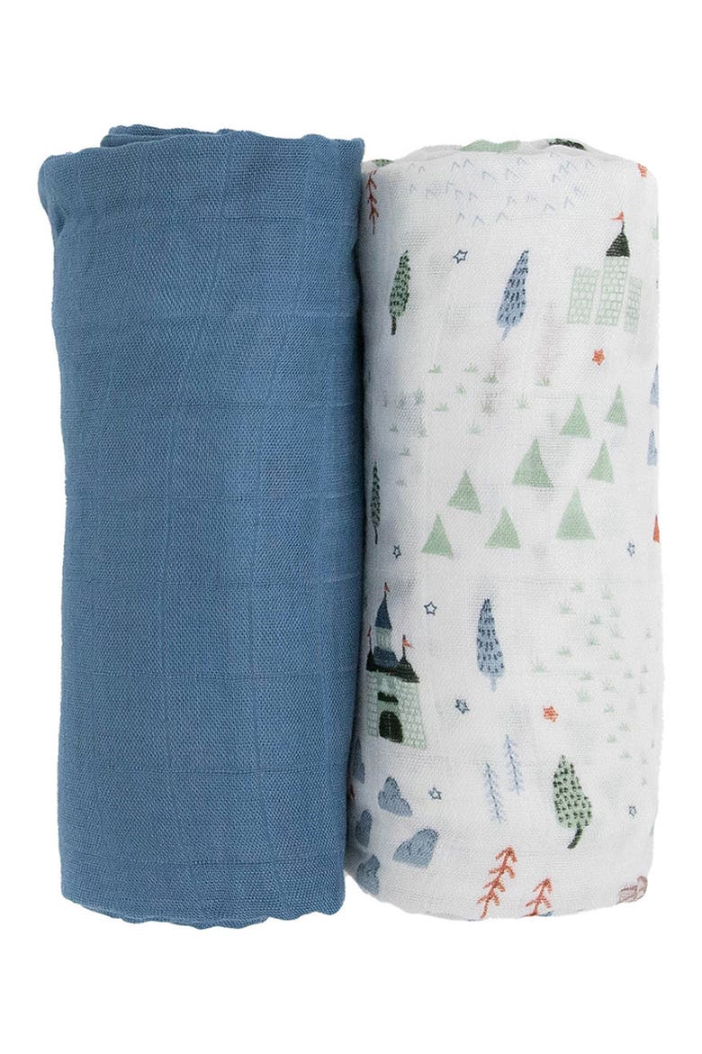 2-Pack Muslin Swaddle Blanket, Main, color, DRAGON DAYS