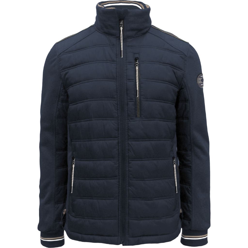 Point Zero CUT AND SEW TEXTURED NYLON TRANSITIONAL JACKET in Navy  product