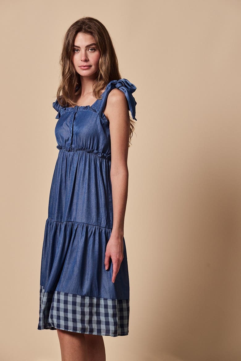 The Sylvanna Dress, Alternate, color, Blue