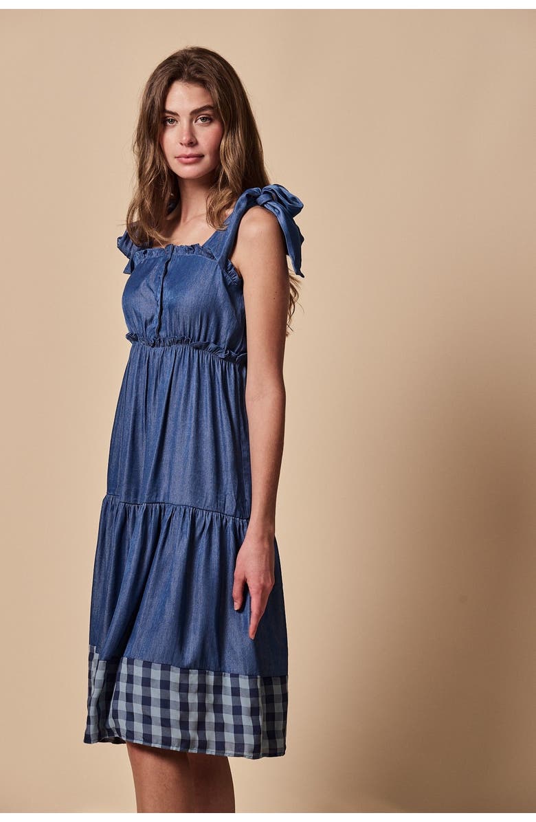 The Shirt by Rochelle Behrens The Sylvanna Dress, Alternate, color, Blue