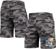 CONCEPTS SPORT Men's Concepts Sport Charcoal/Gray Kansas Jayhawks Camo Backup Terry Jam Lounge Shorts
