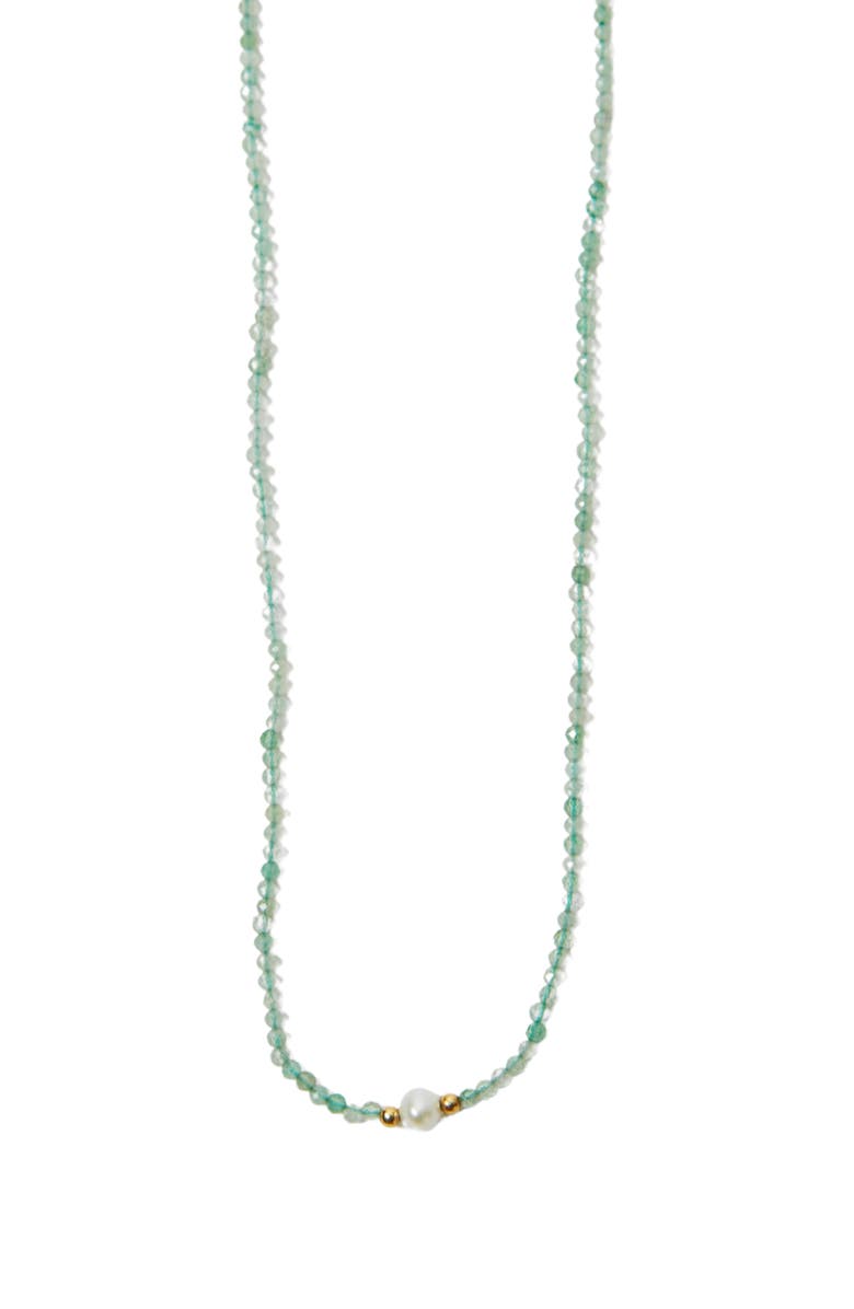 Argento Vivo Sterling Silver Freshwater Pearl Beaded Necklace, Alternate, color, Gold