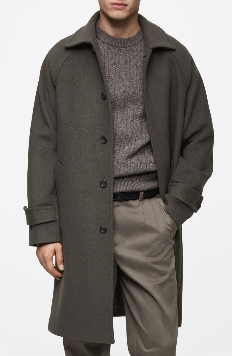 MANGO Double Face Topcoat, Alternate, color,