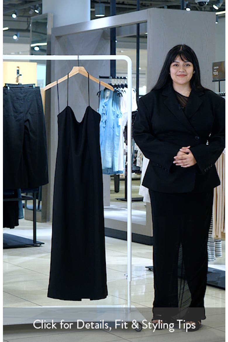 Knit Halter Neck Midi Dress video