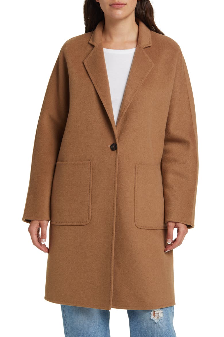 Everest Wool Blend Coat, Alternate, color, CAMEL