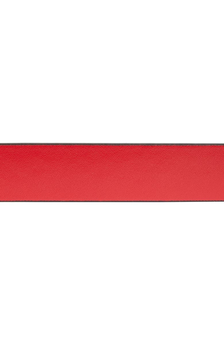 VALENTINO BY MARIO VALENTINO Mini Fuego Leather Belt, Alternate, color, Fuego