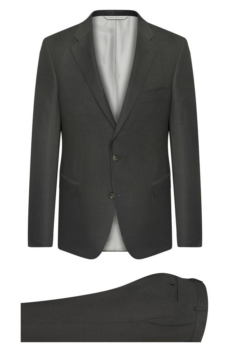 Samuelsohn Solid Wool Suit, Main, color, 