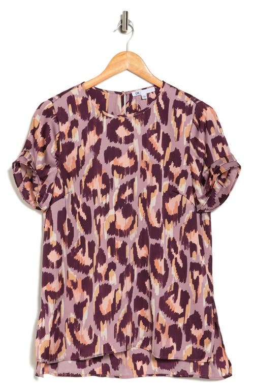 Dr2 By Daniel Rainn Pinched Sleeve Satin High/low Top