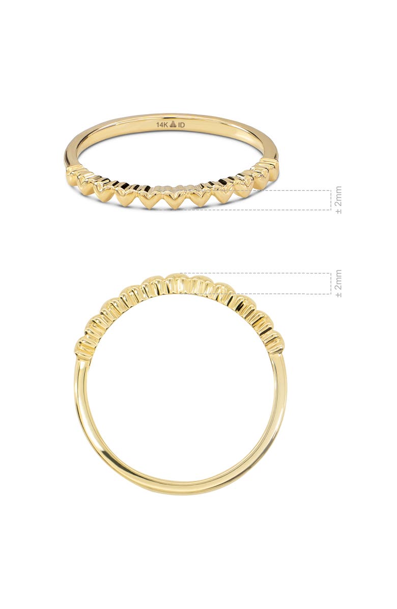DEVATA Sweet Heart Ring in 14K Gold, Alternate, color, Yellow Gold