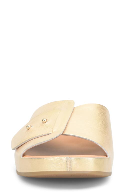 Kork-ease ® Mesa Slide Sandal In Gold Metallic