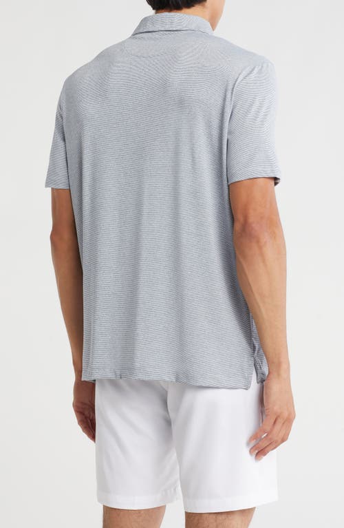 Kenneth Cole Space Dyed Golf Polo In Blue
