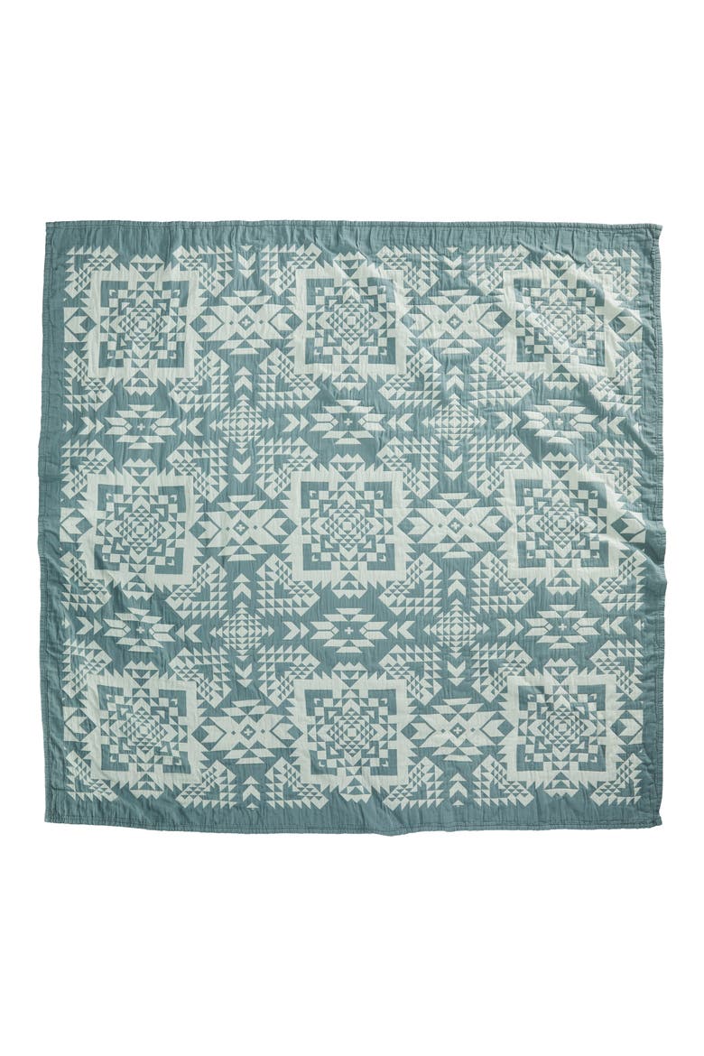 Cotton Matelassé Coverlet, Alternate, color, OPAL SPRINGS
