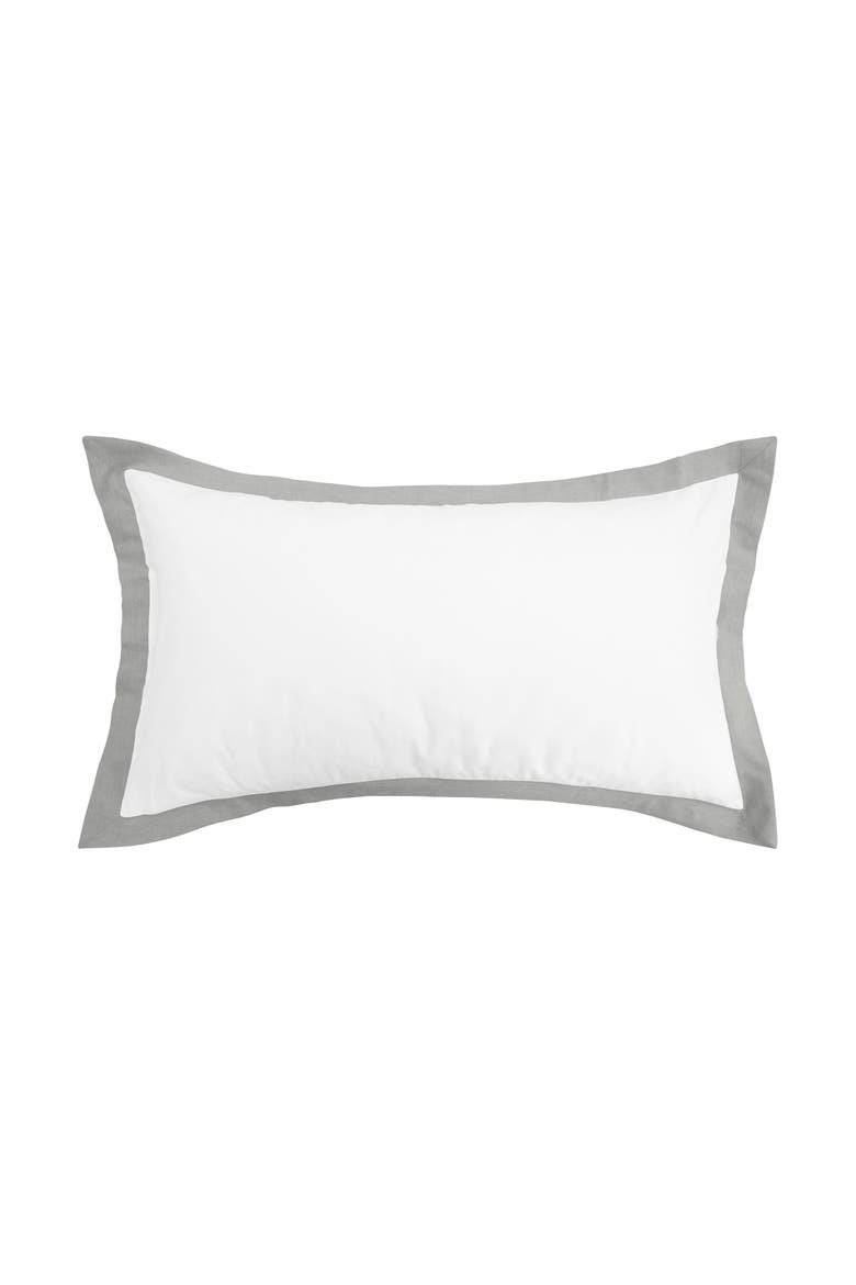 Digby Dove 100% Cotton Chambray King Sham 20" x 36", Main, color, Off-White